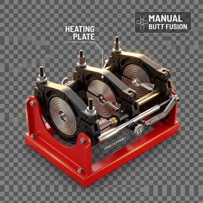 110V 60HZ HDPE Manual Butt Welder CE Certified Professional Grade