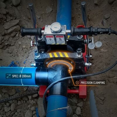 Precision 160mm PE Butt Fusion Welder 220V Manual Operation