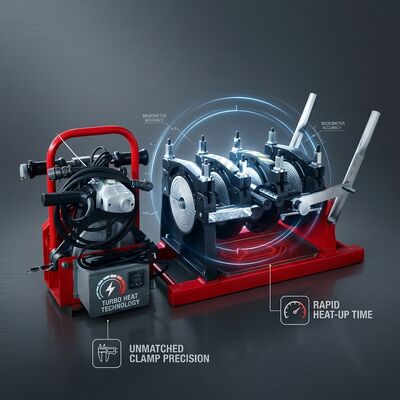 Dual Clamp 110mm HDPE Manual Butt Welder Single Phase Compact