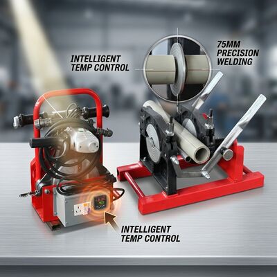 50mm Polyethylene Pipe Manual Butt Welder | HDPE Fusion Machine 220V