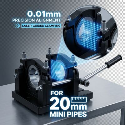 Four Clamp 200mm HDPE Manual Butt Fusion Welder | PP PE PVDF