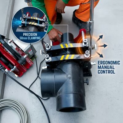 PPH Plastic Pipe Butt Fusion Welder 75mm Manual Mini