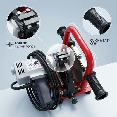 Mini 75mm PVDF Manual Butt Fusion Machine Lightweight 12KG