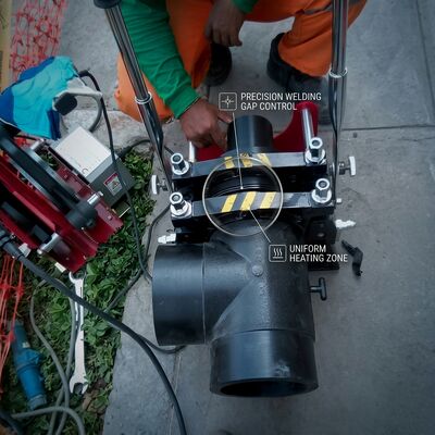 25mm HDPE Single Phase Manual Butt Welder CE ISO Certified