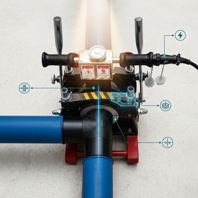 PPH Plastic Pipe Butt Fusion Welder 75mm Manual Mini