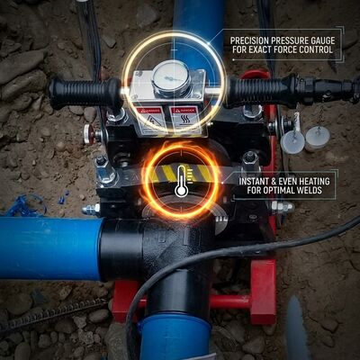 125mm Four Clamp Manual HDPE Butt Welder | Pipe Fusion Equipment