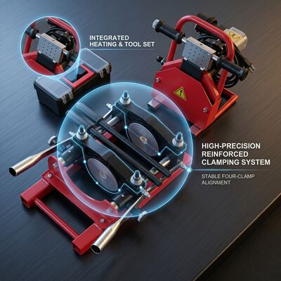 125mm Four Clamp Manual HDPE Butt Welder | Pipe Fusion Equipment