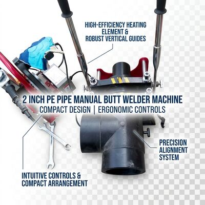 Thermofusion Hydraulic Butt Welder PP PE PVDF 63-200mm