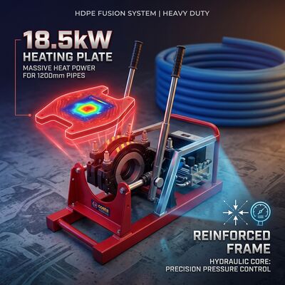 355mm HDPE Pipe Butt Fusion Welder Kit | Hydraulic PE Welding