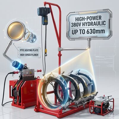 1200mm Large Diameter HDPE Butt Welder 220V | Hydraulic Hot Melt