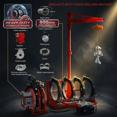 Single Phase 220V HDPE Butt Fusion Welder | Manual CE Certified