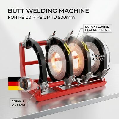 630-1200mm HDPE Butt Fusion Welder | DVS2207 Hydraulic Machine
