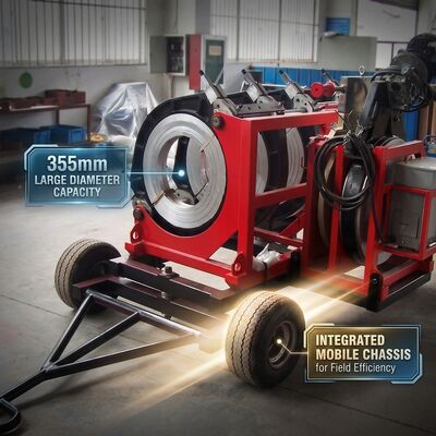 PVDF Plastic Pipe Butt Fusion Welder 160mm | ISO Certified Manual